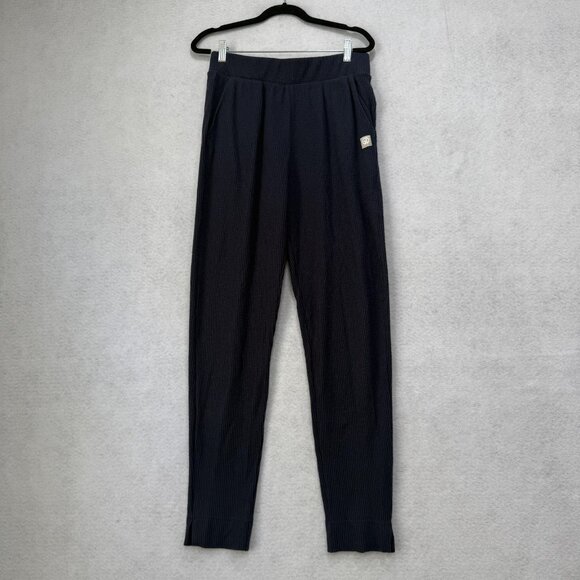 Straight Down Pants Womens Large Waffle Knit Lounge Made in USA Pockets - Picture 1 of 11
